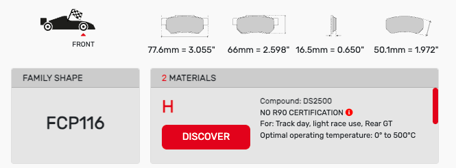 Ferodo FCP0116 Brake Pads