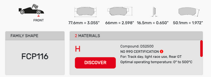 Ferodo FCP0116 Brake Pads