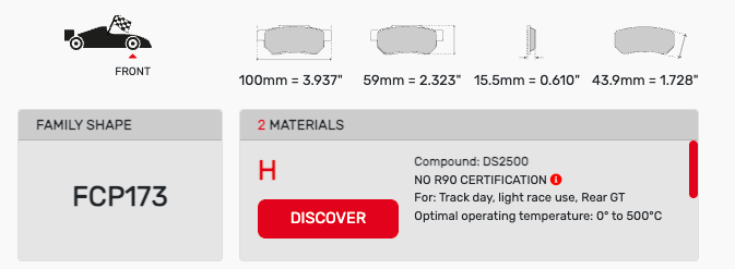 Ferodo FCP0173 Brake Pads