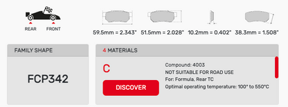 Ferodo FCP0342 Brake Pads
