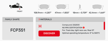Ferodo FCP0351 Brake Pads