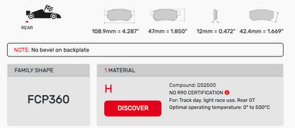 Ferodo FCP0360 Brake Pads