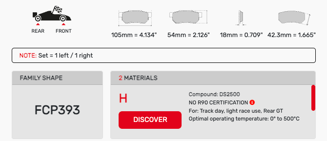 Ferodo FCP0393 Brake Pads