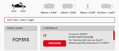 Ferodo FCP0393 Brake Pads