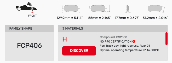 Ferodo FCP0406 Brake Pads