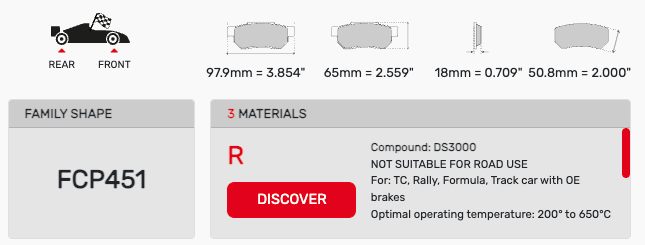 Ferodo FCP0451 Brake Pads