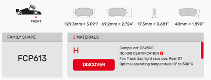 Ferodo FCP0613 Brake Pads