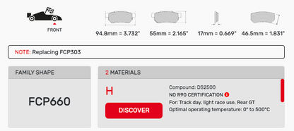 Ferodo FCP0660 Brake Pads