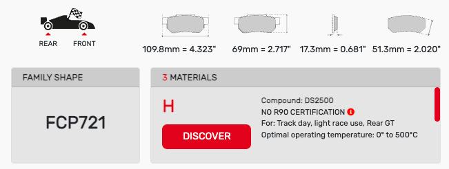 Ferodo FCP0721 Brake Pads
