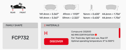 Ferodo FCP0732 Brake Pads
