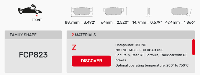 Ferodo FCP0823 Brake Pads