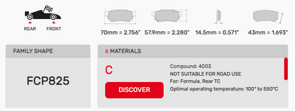 Ferodo FCP0825 Brake Pads