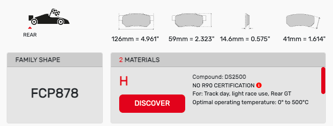 Ferodo FCP0878 Brake Pads