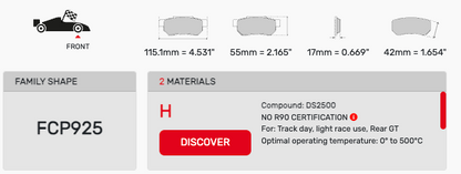 Ferodo FCP0925 Brake Pads