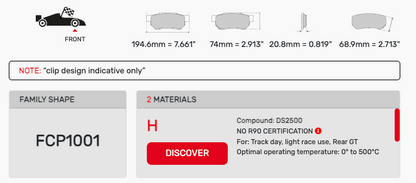 Ferodo FCP1001 Brake Pads