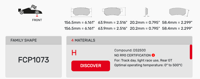Ferodo FCP1073 Brake Pads