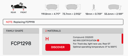 Ferodo FCP1298 Brake Pads
