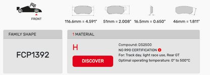 Ferodo FCP1392 Brake Pads