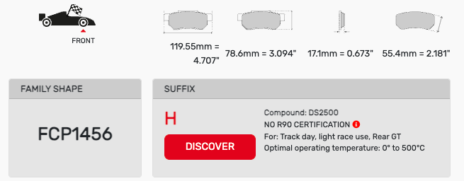 Ferodo FCP1456 Brake Pads