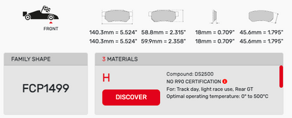 Ferodo FCP1499 Brake Pads