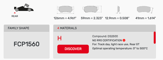Ferodo FCP1560 Brake Pads