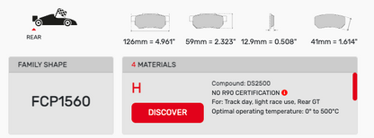 Ferodo FCP1560 Brake Pads