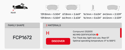 Ferodo FCP1672 Brake Pads