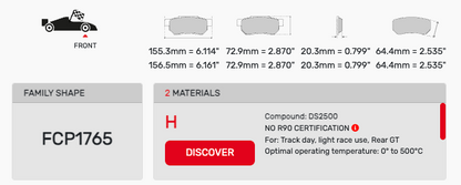 Ferodo FCP1765 Brake Pads