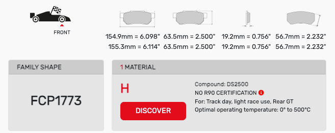 Ferodo FCP1773 Brake Pads