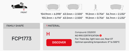 Ferodo FCP1773 Brake Pads