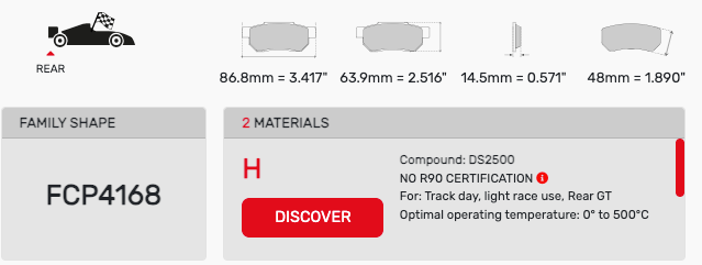 Ferodo FCP4168 Brake Pads