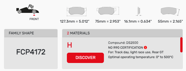 Ferodo FCP4172 Brake Pads