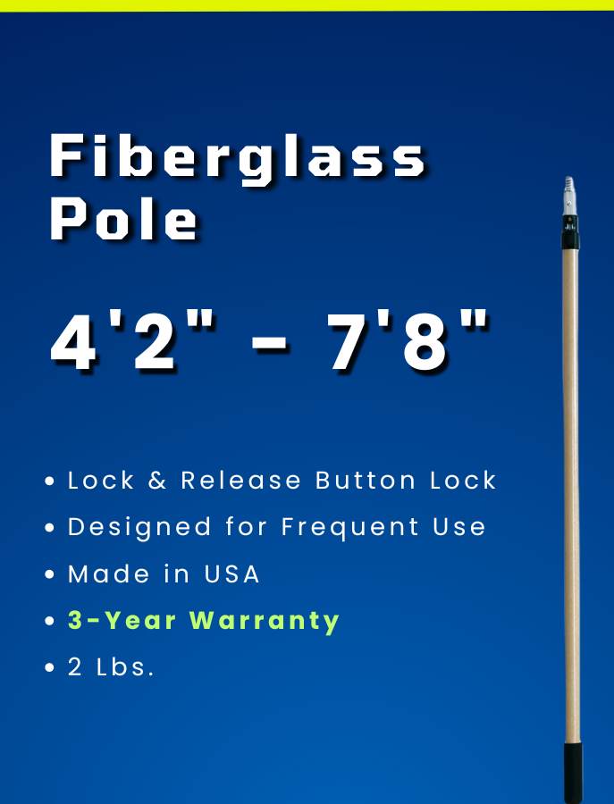 Waterless Mop 15" w/ Wooster Fiberglass Pole