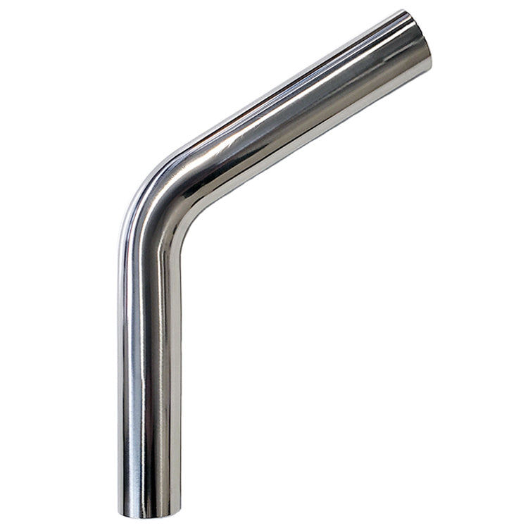 1.625" 16ga 60° Mandrel Bend - (2.438" CLR / 6.000" Legs) - Polished OD - 304 Stainless