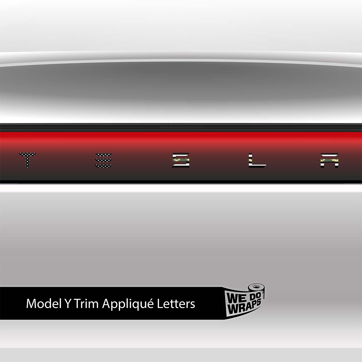 First Responders Armed Forces Tesla Emblem Decals (Front + Back) | Model Y