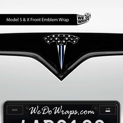 First Responders EMS Tesla Emblem Decals (Front + Back) | Model X