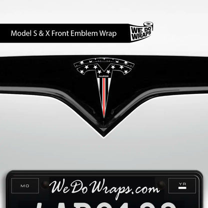 First Responders Nurse Tesla Emblem Decals (Front + Back) | Model X