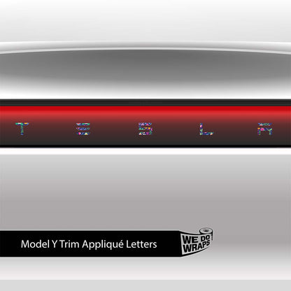 Floral Meadow Tesla Emblem Decals (Front + Back) | Model Y