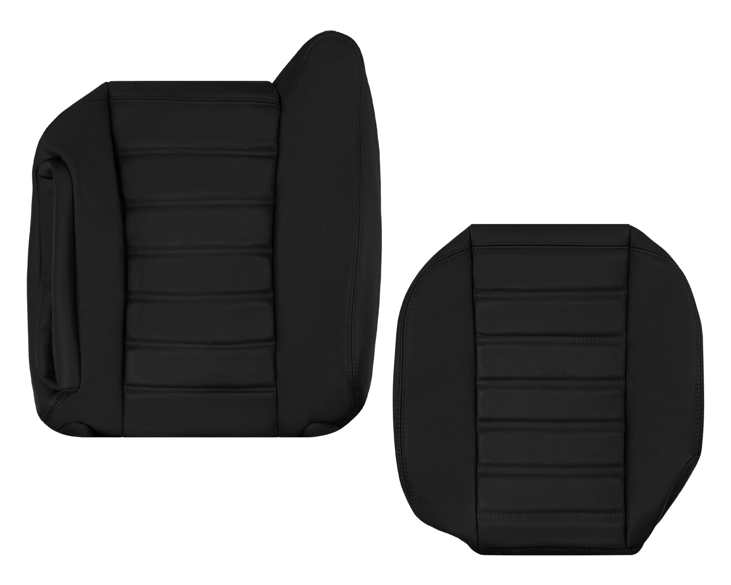 2003 - 2007 Hummer H2 SUV SUT Adventure LEATHER Seat Cover: Ebony Black