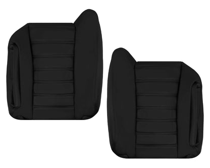 2003 - 2007 Hummer H2 SUV SUT Adventure LEATHER Seat Cover: Ebony Black