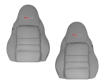 2005-2013 Chevy Corvette Replacement Seat Covers: C6 Gray Perforated