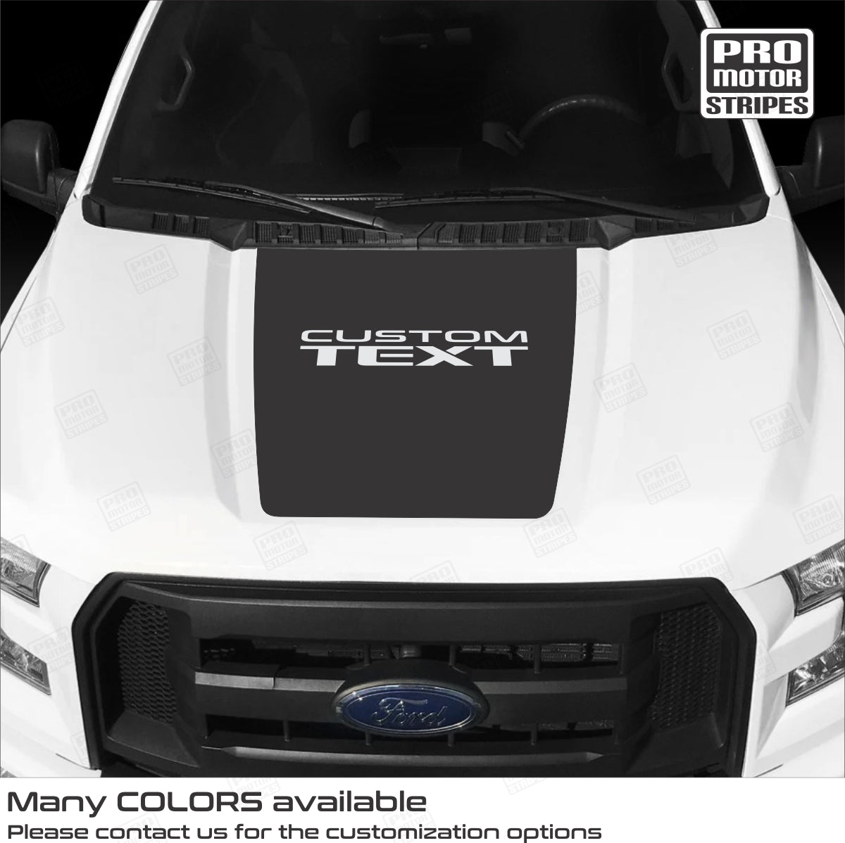 Ford F150 2015-2020 Hood Accent Blackout Decal Stripe