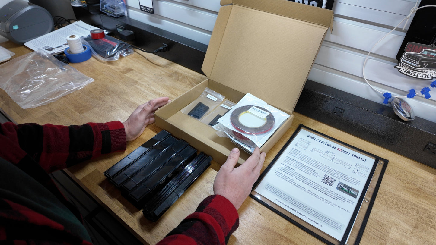 No Drill Trim Installation Kit | 62-66 C10
