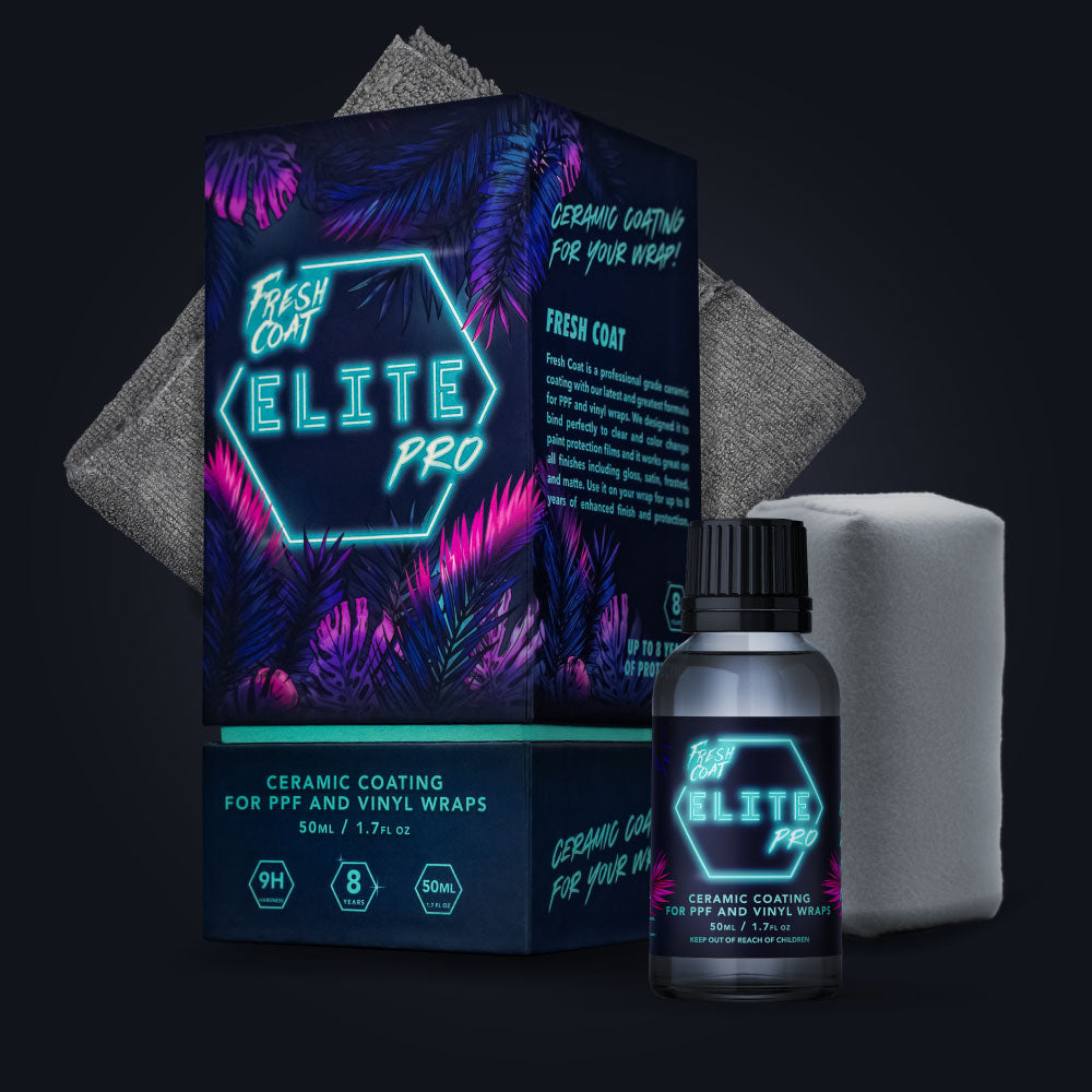 Fresh Coat Elite Pro - 8 Year Ceramic Coating Kit for PPF and Vinyl Wraps- Detailing