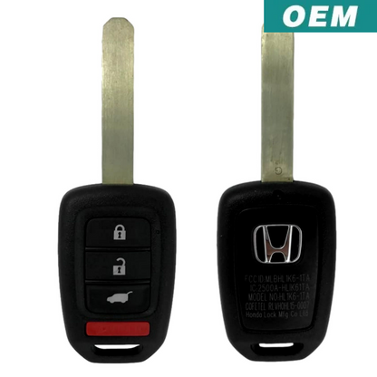 Honda CR-V Civic 2017-2022 OEM 4 Button Remote Head Key w/ Hatch MLBHLIK6-1TA