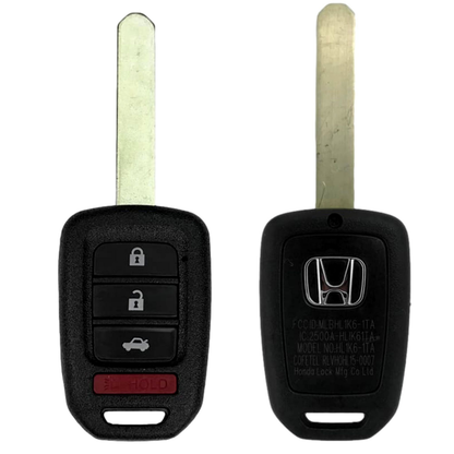 Honda Accord Civic 2016-2020 OEM 4 Button Remote Head Key MLBHLIK6-1TA