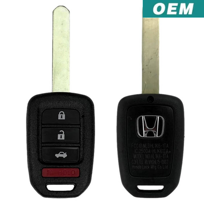Honda Accord Civic 2013-2015 OEM 4 Button Remote Head Key MLBHLIK6-1T
