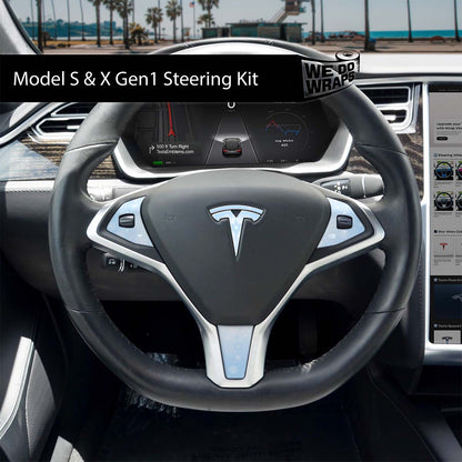 Snow Queen Tesla Steering Wheel Wrap | Model S