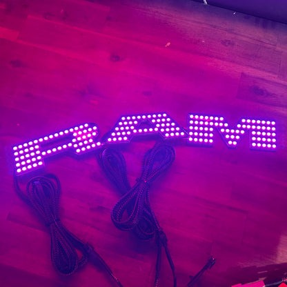 2019-2024 RAM RGBW Flow series LED Illuminated Badge Emblem Logo
