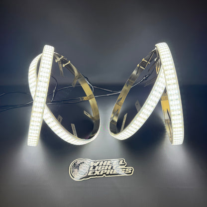 Quad Row White Wheel Lights